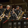 Five Boyer students performing live jazz.
