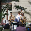 Boyer students performing in Dilworth Park. 