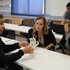 Bioengineering professor and students in a classroom