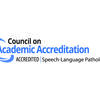 Logo for the Council on Academic Accreditation in Audiology and Speech Language Pathology (CAA) of the American Speech-Language-Hearing Association (ASHA).